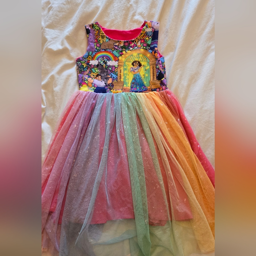 Encanto Colorful Rainbow Dress